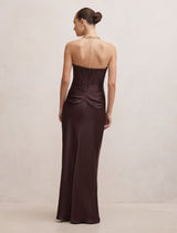 Ivy Lace Corset Drape Maxi Dress Forever New