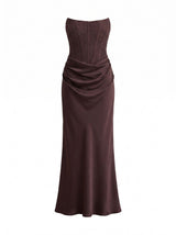 Ivy Lace Corset Drape Maxi Dress Forever New