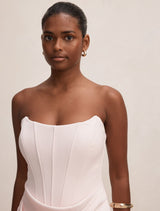 Isra Petite Drape Strapless Maxi Dress Forever New