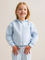 Toni Girls Hooded Sweatshirt Soft Bluebell Forever New