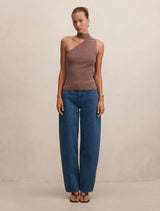 Isla Scarf Knit Top Forever New