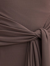 Piper Draped Tie Mesh Midi Dress Forever New