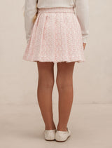 Audrey Girls Pleated Tweed Skirt Forever New