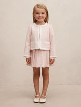 Audrey Girls Pleated Tweed Skirt Forever New