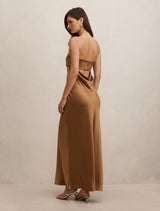 Amina Embellished Satin Maxi Dress Forever New