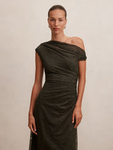 Paris Lace Asym Midi Dress Forever New