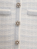 Elsa Girls Pleated Knit Boucle Dress Forever New