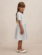 Elsa Girls Pleated Knit Boucle Dress Forever New