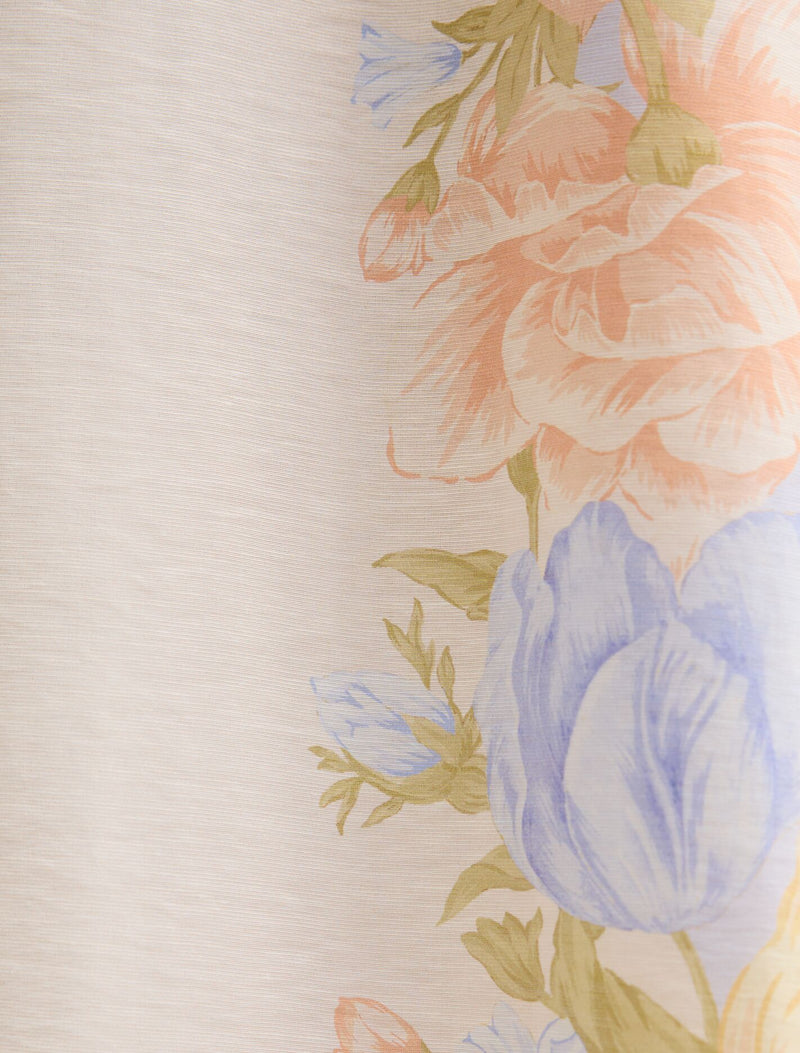 Christina Placement Print Midi Dress Blue Floral | Forever New Christina Placement Print Midi Dress Blue Floral | Forever New