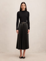 Gianna Pu Pleated Midi Dress Forever New