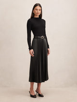 Gianna Pu Pleated Midi Dress Forever New