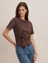 Lani Hardware Detail T-Shirt Forever New