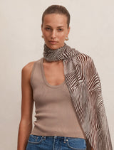 Amelia Animal Print Scarf Forever New
