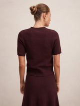 Elliotte Knitted T-Shirt Forever New