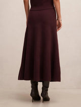 Elliotte Knitted Full Midi Skirt