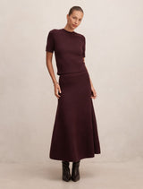 Elliotte Knitted Full Midi Skirt Forever New