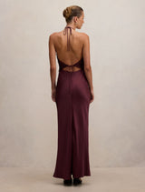 Kelli Lace Strappy Satin Maxi Dress Forever New