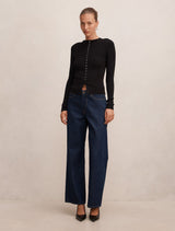 Francis Button Detail Top Forever New