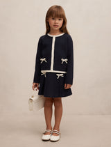 Coco Bow Girls Knit Cardigan Forever New