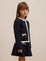 Coco Bow Girls Knit Cardigan Forever New