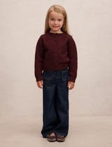Daisy Girls Flower Cardigan Berry Forever New