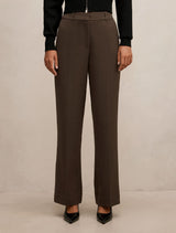 Ada Straight Leg Pants Mocha Marle Forever New