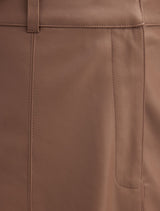 Isla Vegan Leather Midi Skirt Forever New