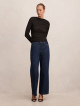 Sloane Lace Long Sleeve Top Forever New