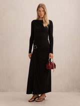 Kingsley Hardware Jersey Midi Dress Forever New