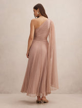 Samara One Shoulder Plisse Maxi Dress Forever New