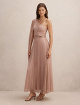 Samara One Shoulder Plisse Maxi Dress Forever New