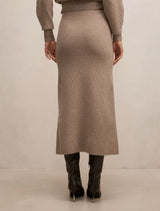 Cora Knitted A-Line Skirt Forever New
