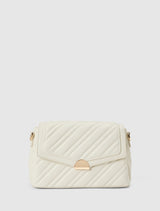Madeline Medium Quilt Shoulder Bag 0 Ivory Forever New