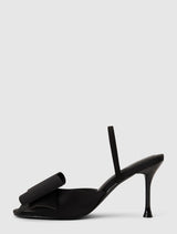 Shannon Satin Bow Peep Toe Heel Forever New
