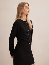 Karla Sculpt Sleeve Cardigan