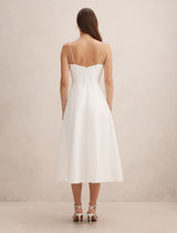Rosie Flower Applique Midi Dress Forever New