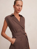 Elsa Sleeveless Trench Midi Dress Forever New