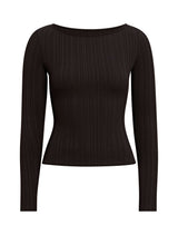 Minka Rib Boat Neck Top Forever New