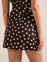 Saylor Linen Mini Skirt Forever New