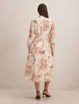 Elena Printed Midi Dress Forever New