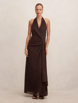 Cartia Wrap Maxi Dress