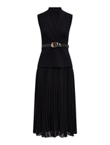 Bianca Petite Woven Mix Knit Dress Forever New