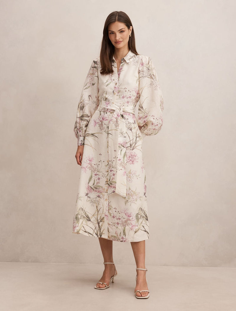 forever new floral midi dress Fern Frill Hem Midi Dress - Women's Fashion