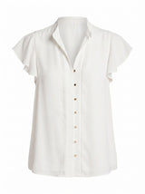 Jennie Flutter Sleeve Blouse Forever New