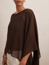 Gia Sheer Cape Top Forever New