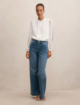 Alexis Lace Trim Blouse Forever New