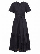 Matilda Embroidered Tie Midi Dress Forever New