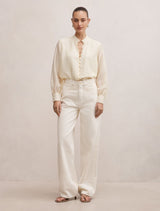 Astra Lace Trim Blouse Forever New