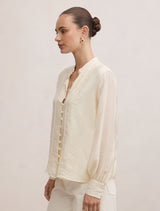 Astra Lace Trim Blouse Forever New