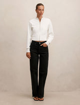 Nicki Mid-Rise Straight Jeans Forever New